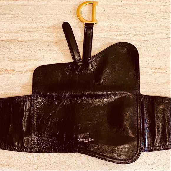 Dior Black Saddle Belt 🌟HOST PICK🌟 - Picture 6 of 10